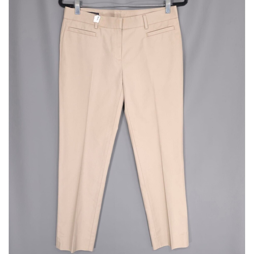 BROOKS BROTHERS 346‎ Women's Dress Pants Beige 100% Cotton Straight Petite 6